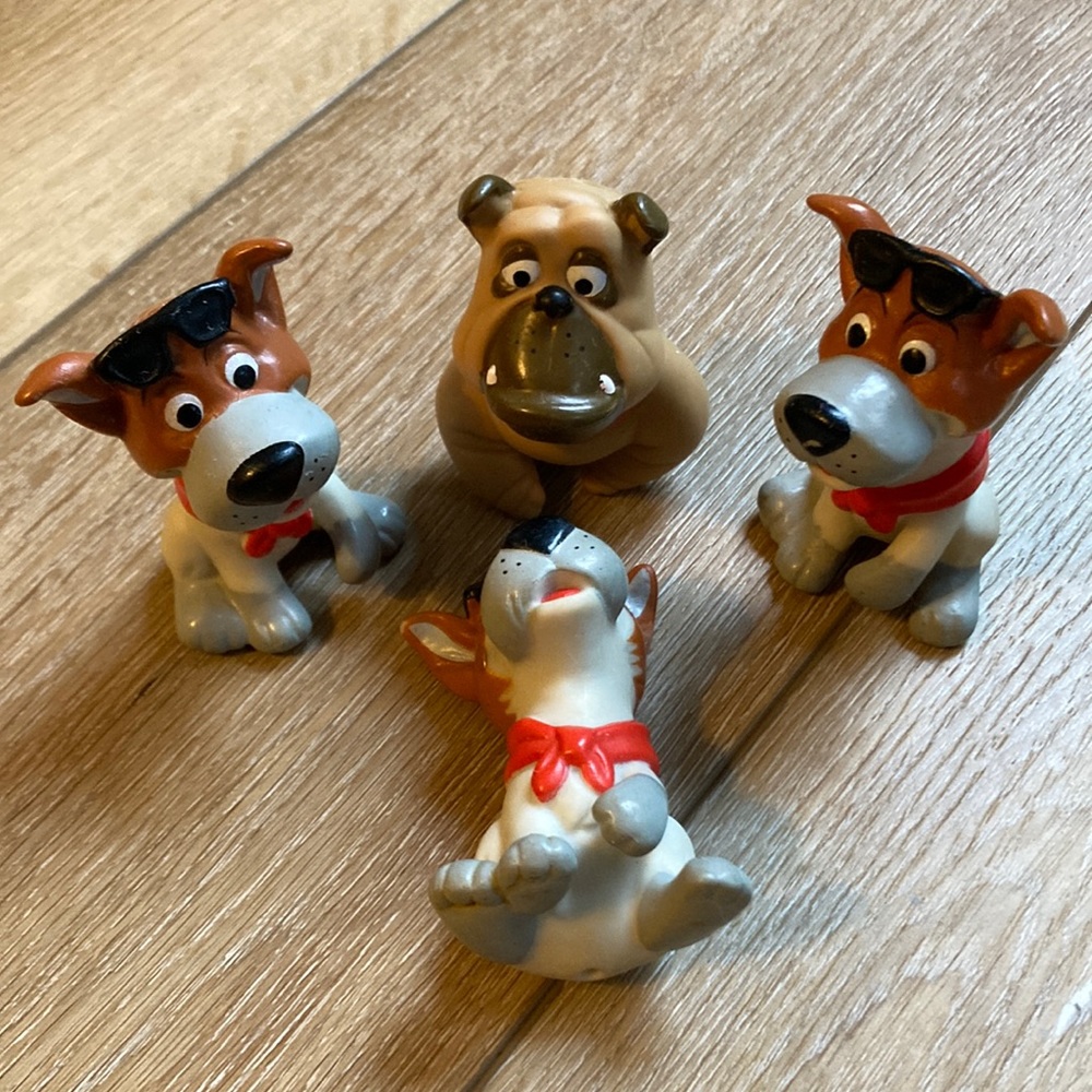 Vintage McDonald's & Disney's  1988 Oliver & Company Lot of 3 Plastic Fi…